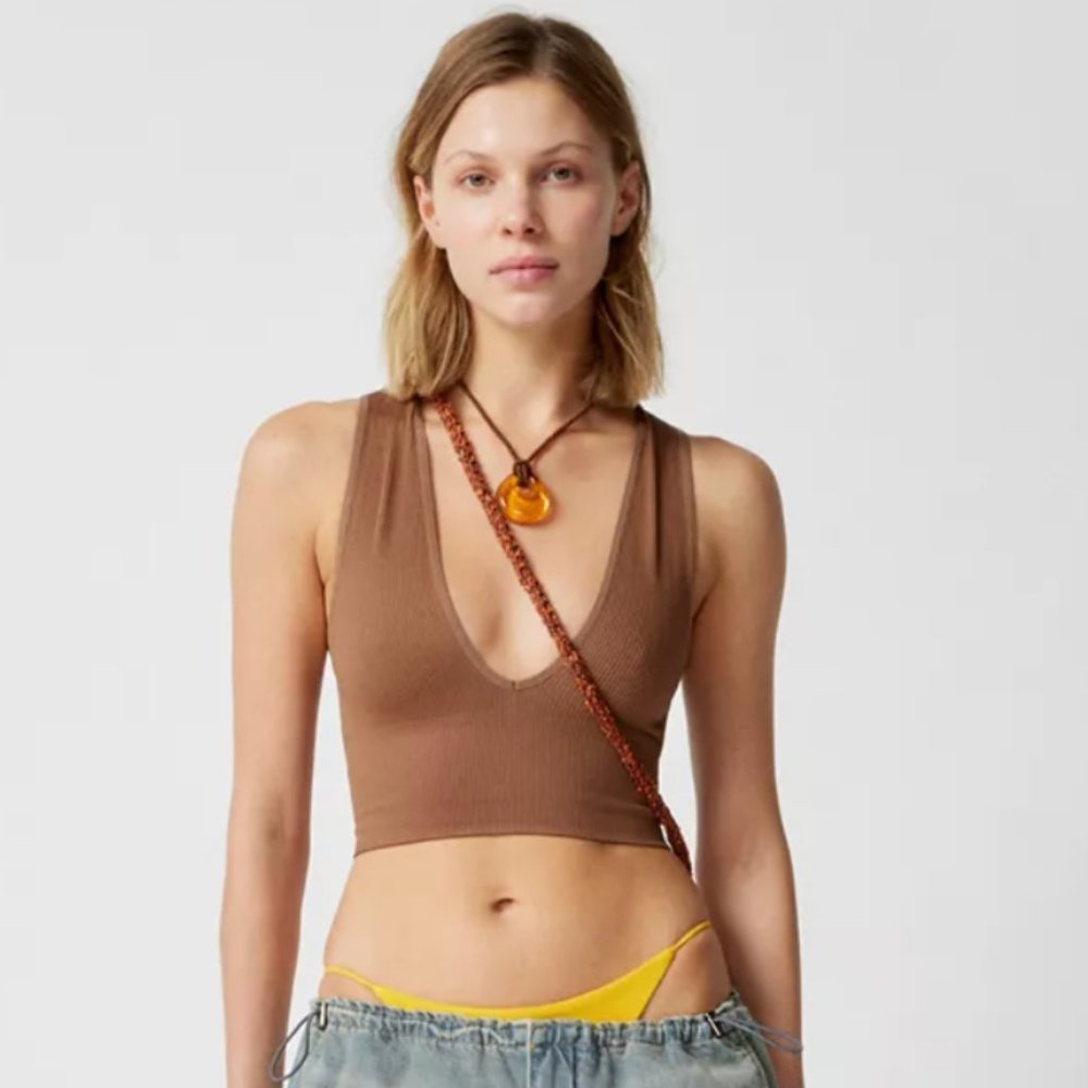 Out From Under Hailey Seamless Plunge Bra Top